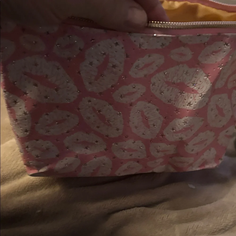 Charming Pink Lip Pattern Cosmetic Bag